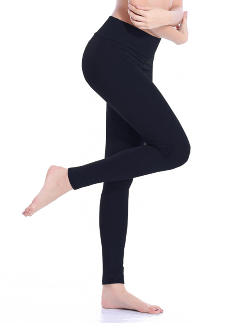 Women's Solid Color Workout Running Yoga Pants-JustFittoo