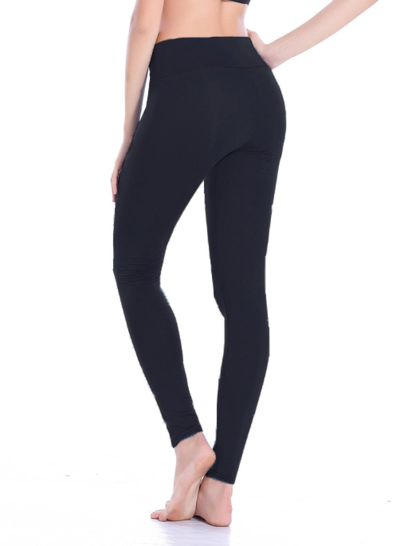 Women's Solid Color Workout Running Yoga Pants-JustFittoo