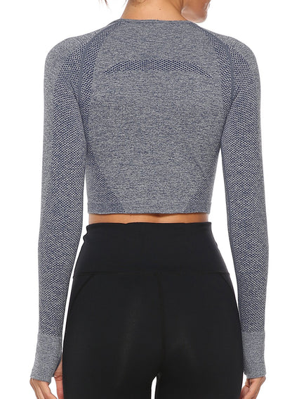 Women's Breatheable High Elastic Soft Seamless Long Sleeve Yoga Top