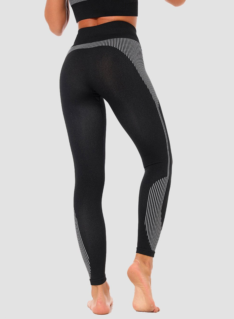 Two-tone Breathable Low-intensity Exercise Leggings