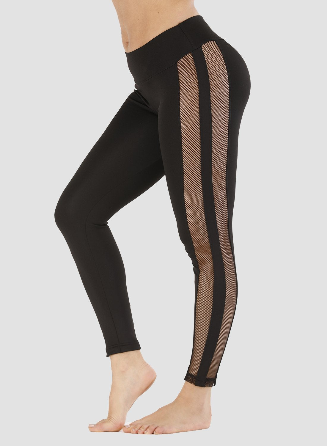 Mesh Stitching Breathable Leggings