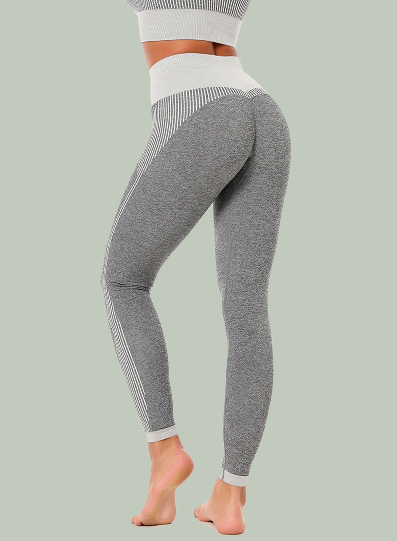 Two-tone Breathable Low-intensity Exercise Leggings