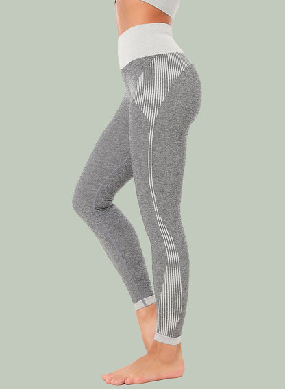 Two-tone Breathable Low-intensity Exercise Leggings