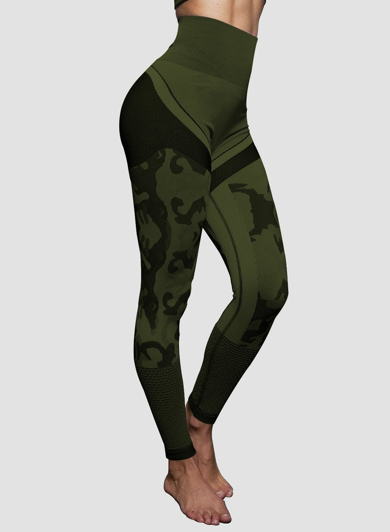 Camo Super Stretchy Breathable Leggings-JustFittoo