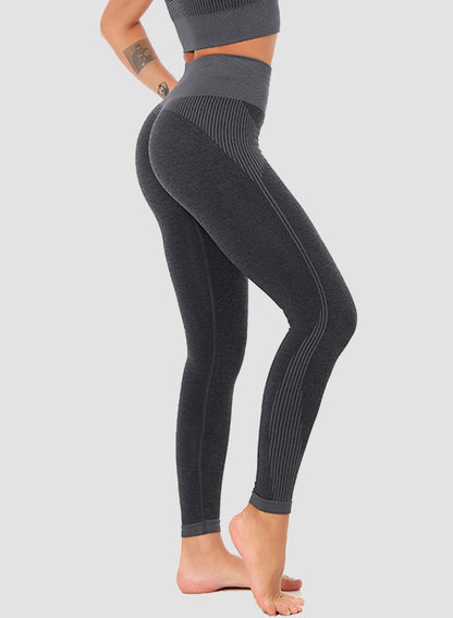 Two-tone Breathable Low-intensity Exercise Leggings