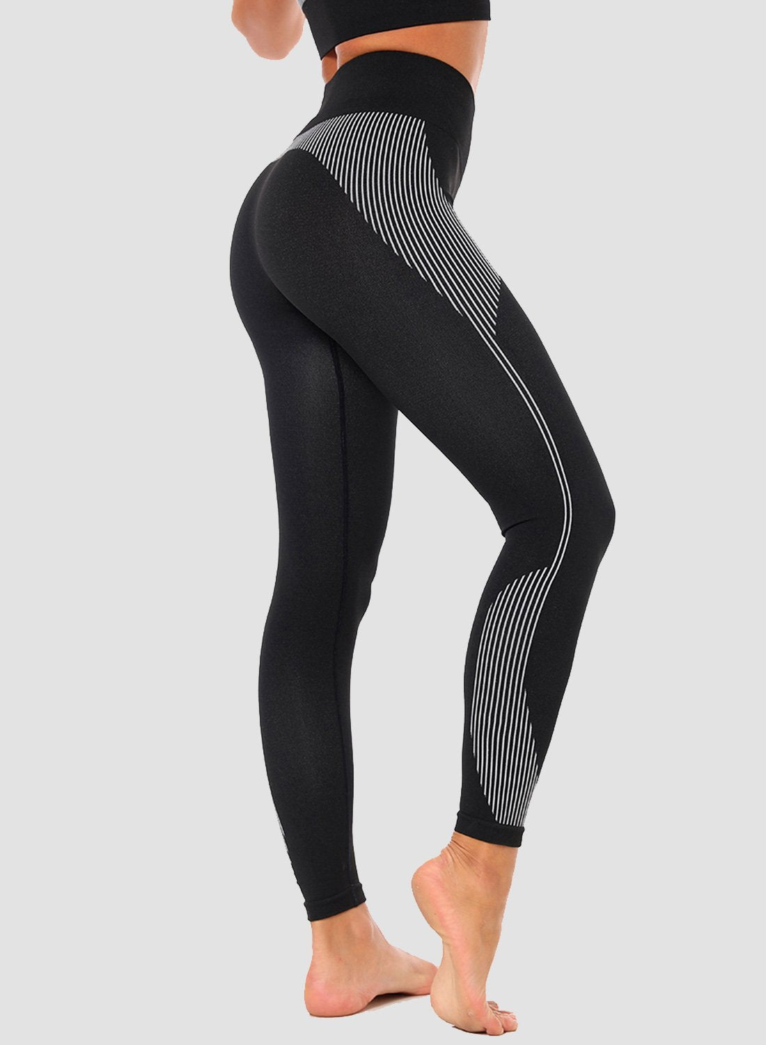 Two-tone Breathable Low-intensity Exercise Leggings