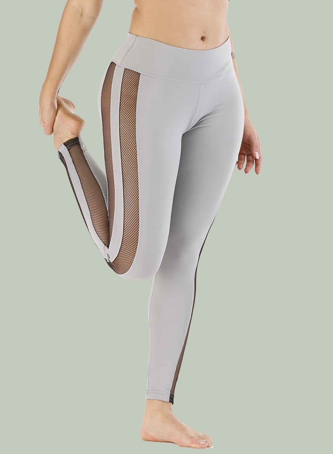 Mesh Stitching Breathable Leggings
