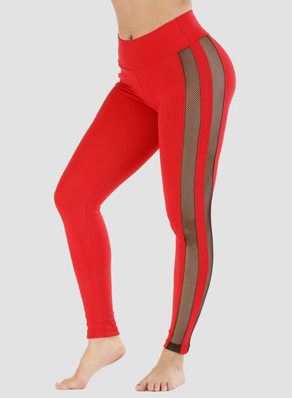 Mesh Stitching Breathable Leggings
