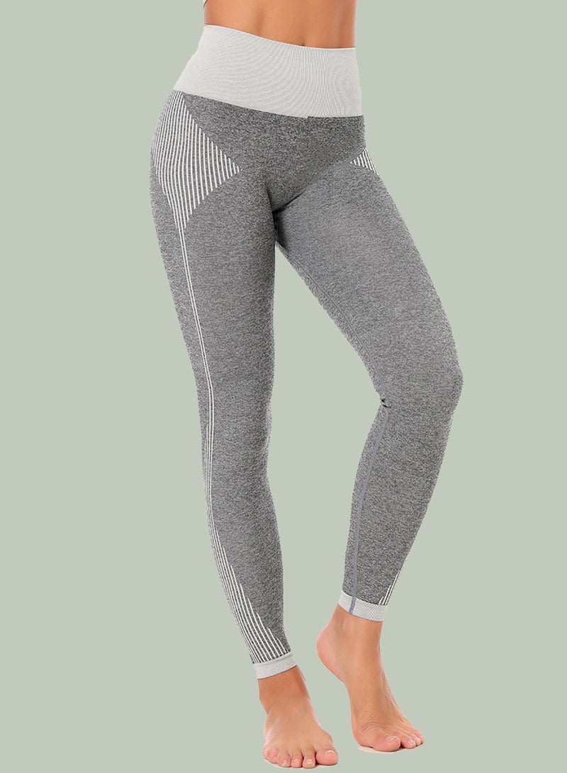 Two-tone Breathable Low-intensity Exercise Leggings