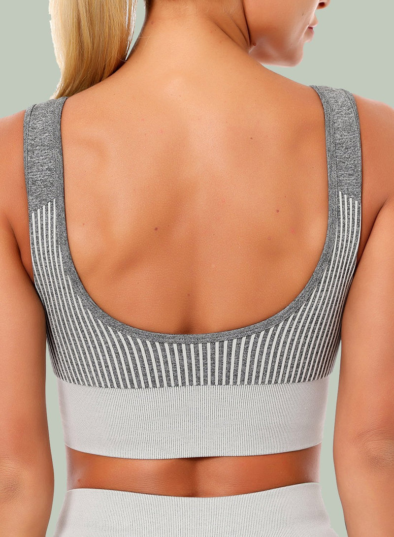 Two-tone Breathable Low-intensity Exercise Top