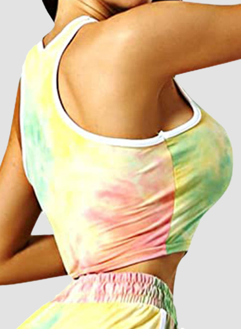 Multiple Color Unique Tie-dyed Top