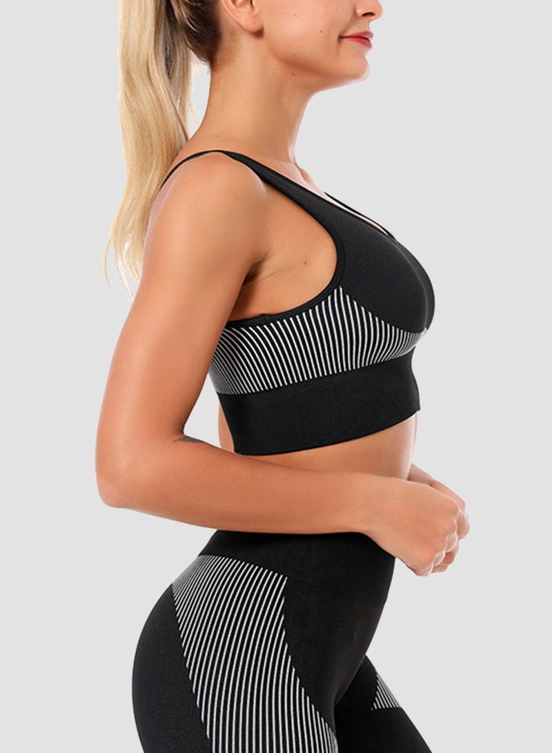 Two-tone Breathable Low-intensity Exercise Top